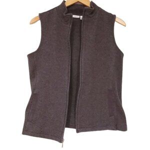 Croft & barrow grey women's vest size S